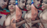 Indian desi cute girl viral boobs pressing video mms xxx