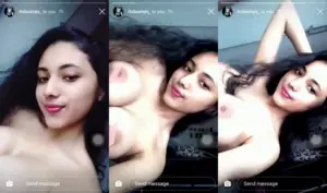 Cute insta girl showing her boobs in insta story viral xxx